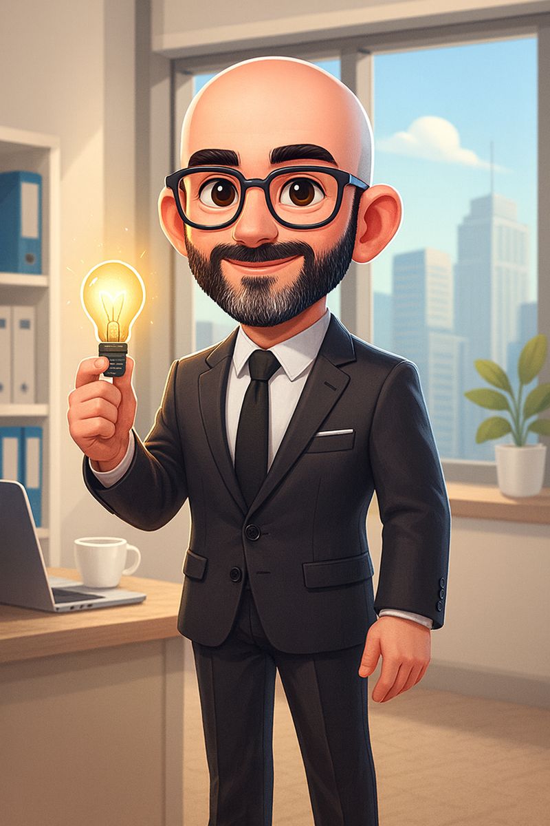 Personaggio professionale in abito elegante